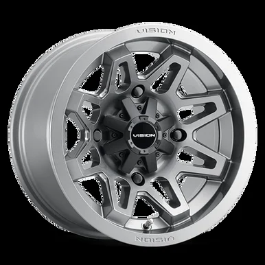 12×7 4×136 4BS Vision Wheel VW 416 Gunmetal-ATV/UTV