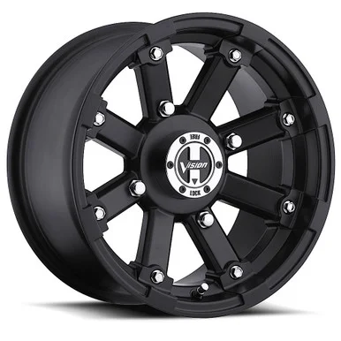 14×8 4×110 2.1BS Vision Wheel VW 393 Matte Blk-ATV/UTV