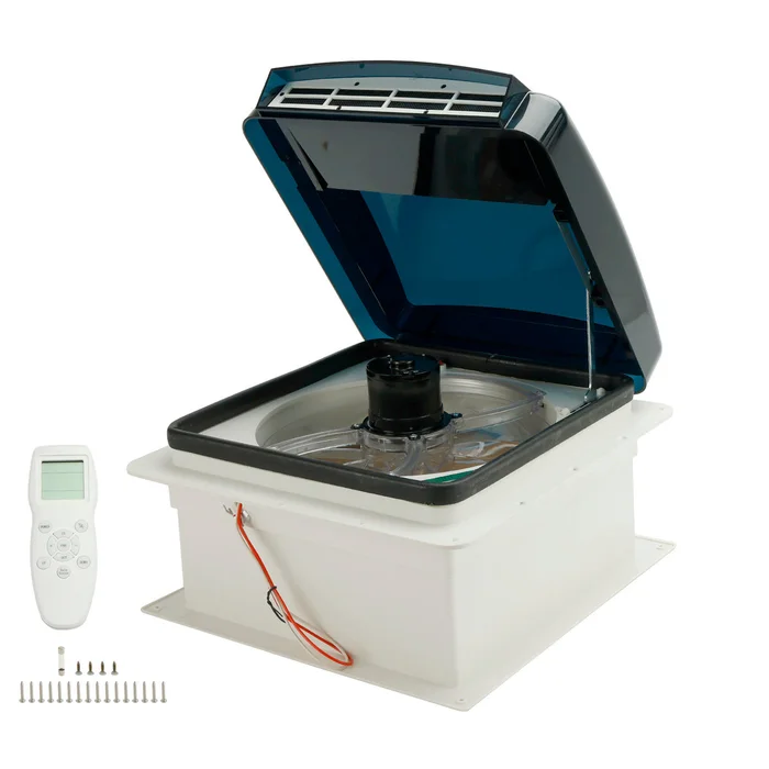 14″ RV Caravan Roof Vent RV Fan 12V Skylight With Remote Control 10 Speeds