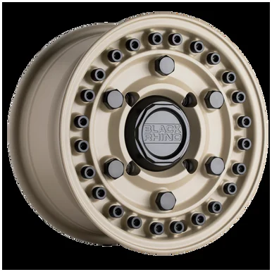 14X7 4X156 5.42BS Armory UTV Desert Sand – Black Rhino