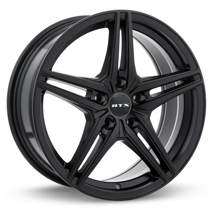 15×6.5 Alloy Wheel – RTX Bern 082037 Satin Black , with 5×112 Bolt Pattern , 40.0 Offset , 57.1 HubBore Volkswagen Beetle
