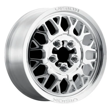 15×7 4×136 5.4BS Vision Wheel VW 346 Polished-ATV/UTV