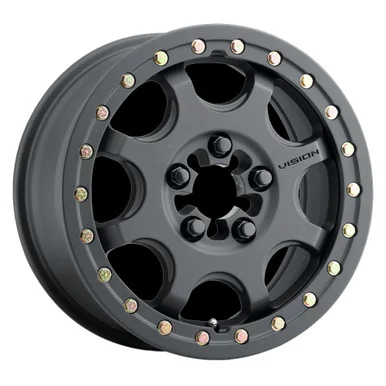 15×7 4×156 5.4BS Vision Wheel VW 351 Satin Blk-ATV/UTV
