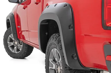 15-22 Chevy Colorado G9K Satin Steel Pocket Fender Flares