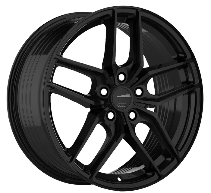 16×7 Alloy Wheel – Ceco C01 178613 Gloss Black , with 5×114.3 Bolt Pattern , 40.0 Offset , 67.1 HubBore