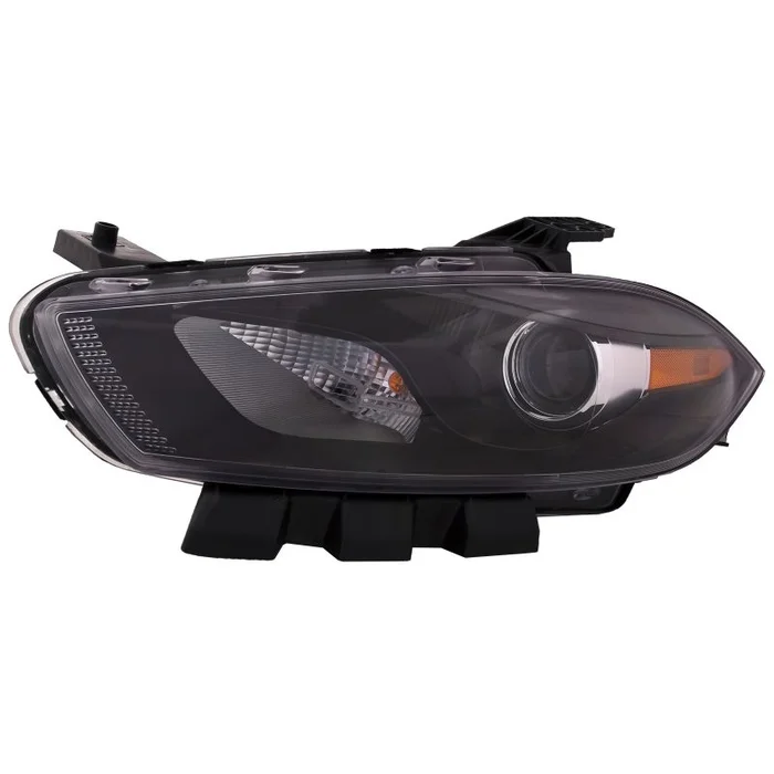 16 Dodge Dart Halogen Black Headlight With Code LMC MFA CAPA Certified Left Hand Driver Side