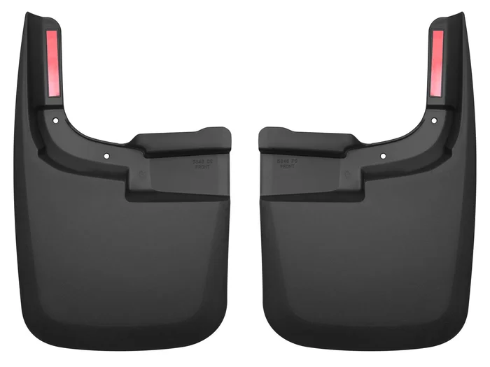 17-18 Ford F-250/F-350 Super Duty Singer Rear Wheels Dual Rear Wheels Vehicle Does Not Have Fender Flares Front Mud Guards Black Husky Liners