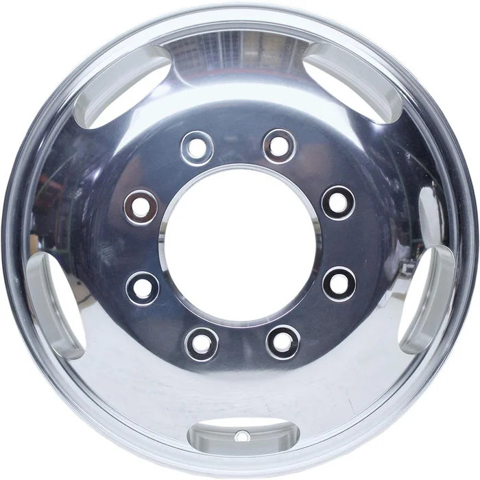 17×6.5 Polished Alloy Wheel for Front-Only Ford F350/F450 DRW (2005-2021) – 5-Spoke Factory Replacement