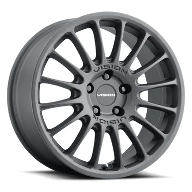17×8 5×100 6BS Monaco Black – Vision Wheel