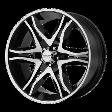 17×8 5×4.5 5.48BS AR893 Mainline Gloss Black Machined – American Racing