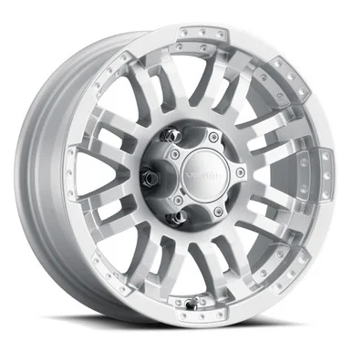 17×8.5 5×5.5 0BS Warrior Silver – Vision Wheel