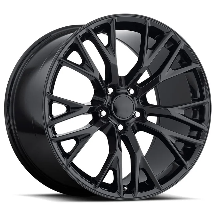 17×8.5 Corvette C7 Z06 Style Gloss Black Wheel Set 1988-2004 (17×8.5 & 18×9.5)