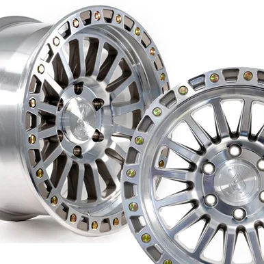 17×9 6×5.5 5.07BS TROPHY GLOSS SILVER MACH