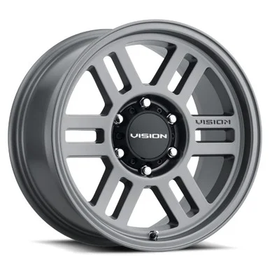 17×9 8×6.5 5.5BS Overland Gray – Vision Wheel