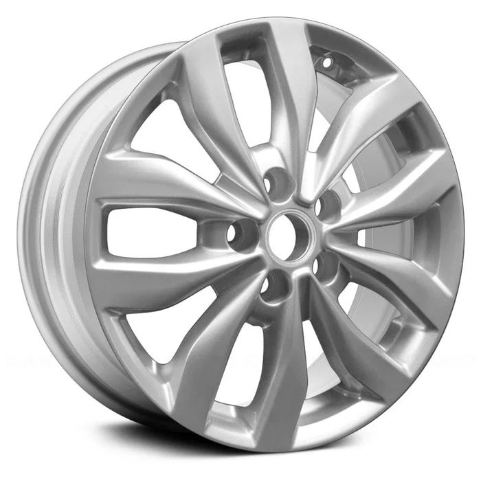 17″ x 6.5″ Alloy Remanufactured Wheel with 5 x 114.3 Bolt Pattern for Kia Optima 2014-2015 – Silver