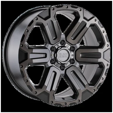 17X8.5 6X5.5 5.22BS Wanaka Gunmetal W/Brushed Face & Tint – Black Rhino