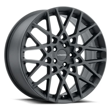 18×8 5×108 6BS Recoil Black – Vision Wheel