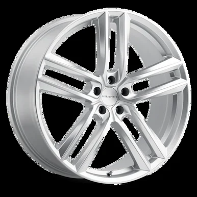 18×8.5 5×112 6.22BS Clutch Silver – Vision Wheel