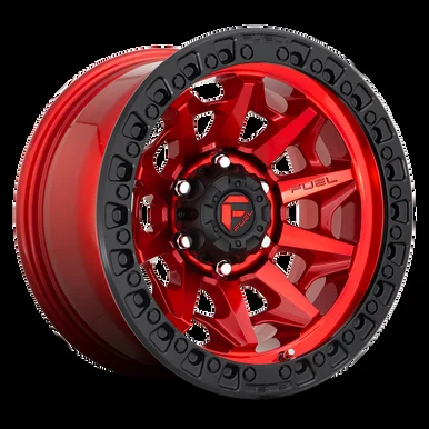 18×9 5×150 5.79BS D695 Covert Candy Red Black Bead Ring – Fuel Off-Road