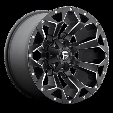 18×9 5×4.5/5×5 5BS D546 Assault Black Milled – Fuel Off-Road