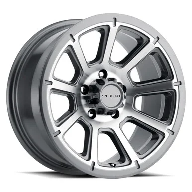 18×9 5×4.5 5.7BS Turbine Gunmetal – Vision Wheel