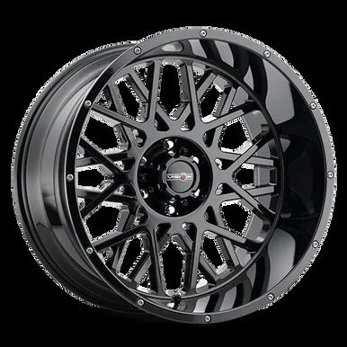 18×9 5×5.0 4.5BS Rocker Black – Vision Wheel