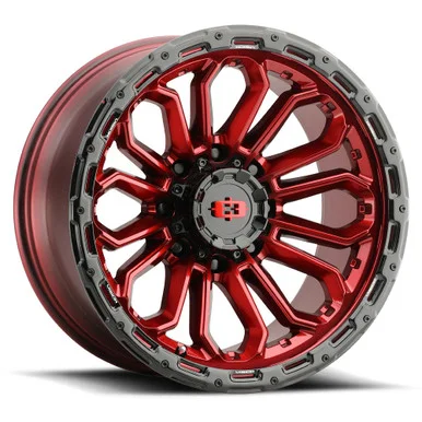 18×9 6×120 5.5BS Korupt Red – Vision Wheel