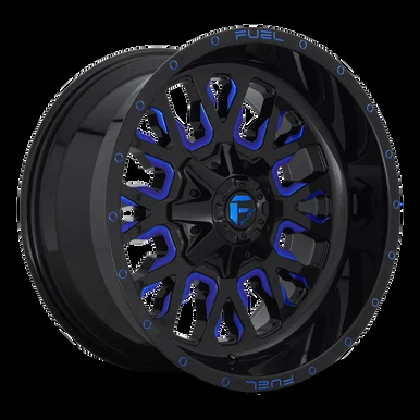 18×9 6×5.5/6×135 5.75BS D645 Stroke Gloss Milled Blue – Fuel Off-Road
