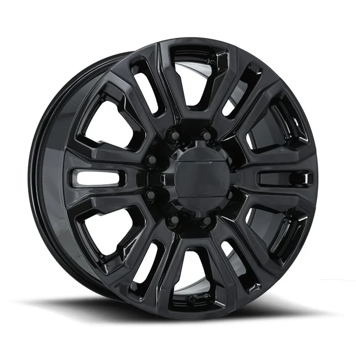 20×8.5 Gloss Black GM Truck 2500 Denali Style Wheels (FR275, 8×180, +47 Offset)