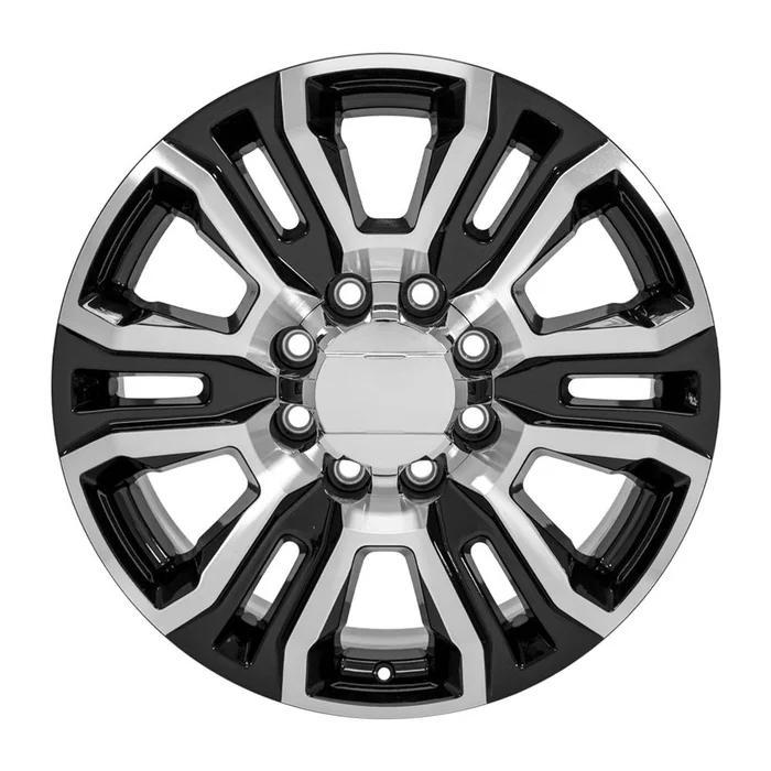 20×8.5 Replica Wheel CV70A fits GMC Sierra 2500 3500 HD Denali – Black Machined