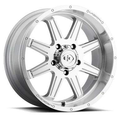 20×9 5×5.0 5.3BS Cannibal Silver – Vision Wheel