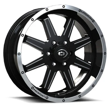 20×9 6×120 5.4BS Cannibal Black Machined – Vision Wheel