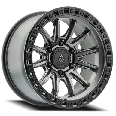 20×9 6×135 5.82BS MISSION SATIN GUN METAL CTR SATIN BLK LIP
