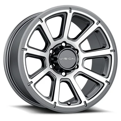 20×9 8×170 5.5BS Turbine Gunmetal – Vision Wheel