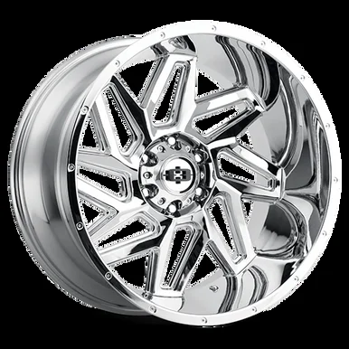 22×10 6×135 4.75BS Spyder Chrome – Vision Wheel