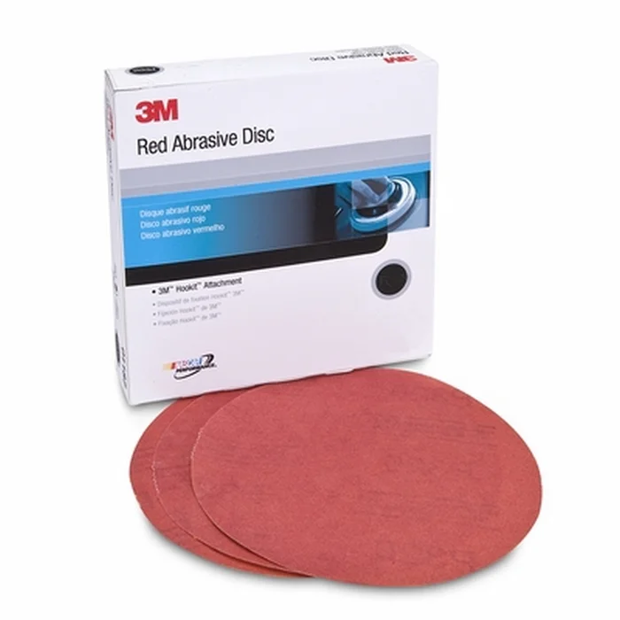 3M – 01218 – Red Abrasive Hookit Disc, 6 in, P400