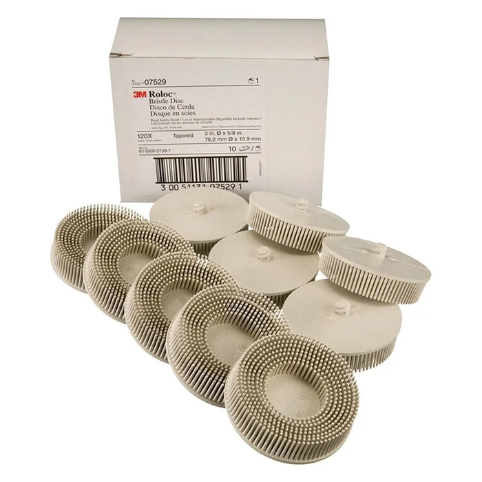 3M – 07529 – Scotch-Brite Roloc Bristle Disc, 3 in, 120 grit