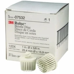3M – 07532 – Scotch-Brite Roloc Bristle Disc, 1 in, 120 grit