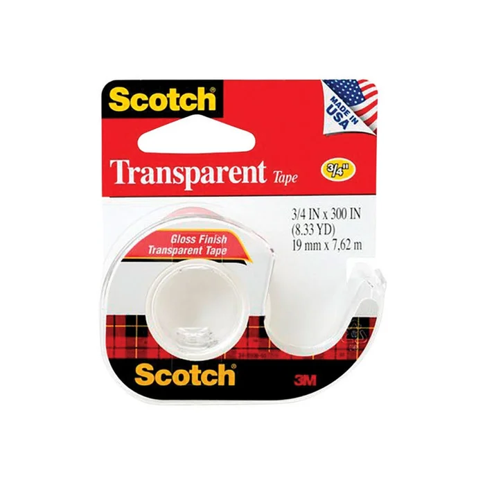 3M – 157S – Scotch 3/4 in. W X 300 in. L Tape Clear