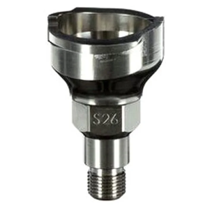 3M – 26118 – PPS Series 2.0 Adapter, Type S26, 11 mm Male, 1.0 mm Thread – DeVilbiss – 60455003024