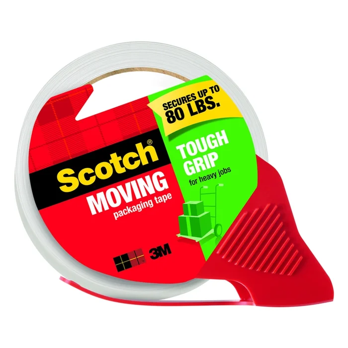 3M – 3500-RD-36GC – Scotch Tough Grip 1.88 in. W X 54.6 yd L Packing Tape Clear