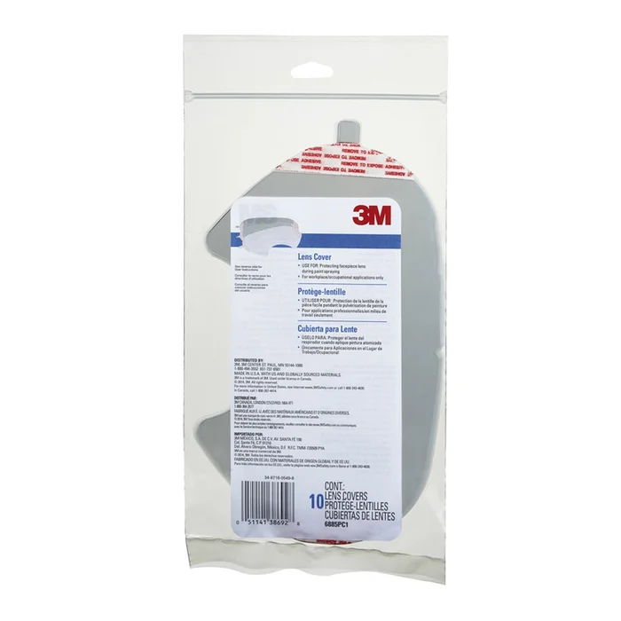3M – 6885P10-C – Face Shield Lens Cover Clear Lens 10 pc