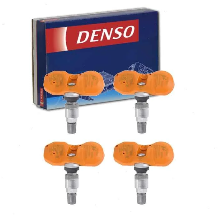 4 pc DENSO Tire Pressure Monitoring System Sensors for 2002-2003 BMW 540i