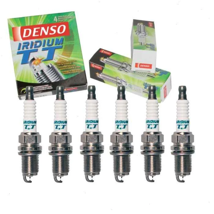 6 pc DENSO Iridium TT Spark Plugs for 2001-2004 Chevrolet Tracker