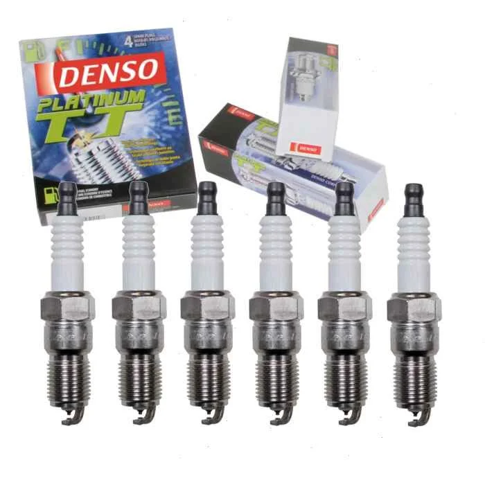 6 pc DENSO Platinum TT Spark Plugs for 2004 Ford F-150 Heritage