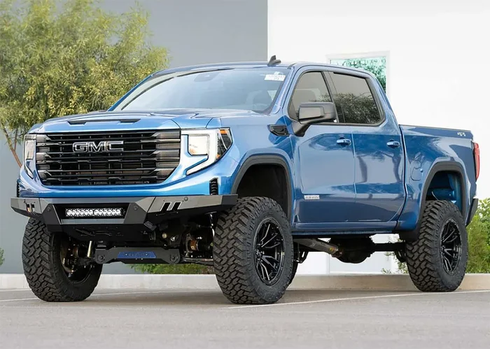 Addictive Desert Designs Black Label Front Bumper: 22-25 GMC 1500 – F480300010103