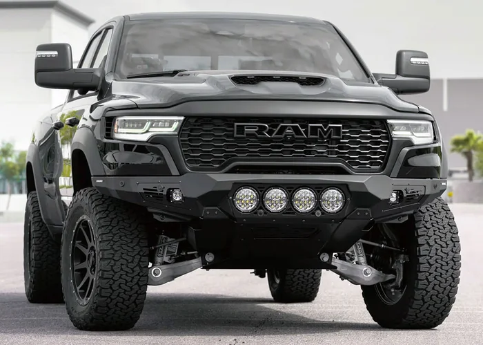 Addictive Desert Designs Bomber Front Bumper (RIGID): '25 RAM RHO – F630014110103