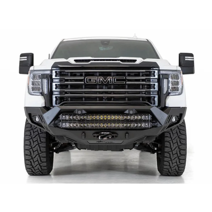 Addictive Desert Designs Bomber HD Front Bumper: 20-23 GMC 2500/3500 – F460053500103