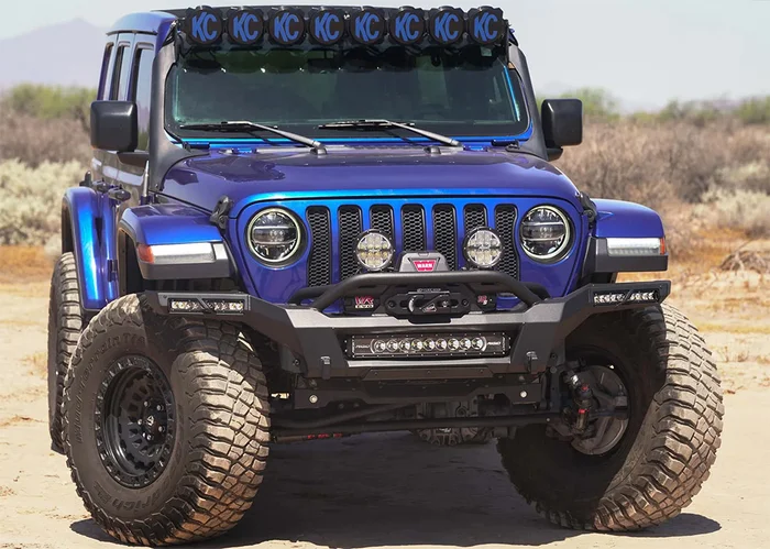 Addictive Desert Designs Phantom Winch Front Bumper: 18-24 Jeep JL/JT – F980335070103
