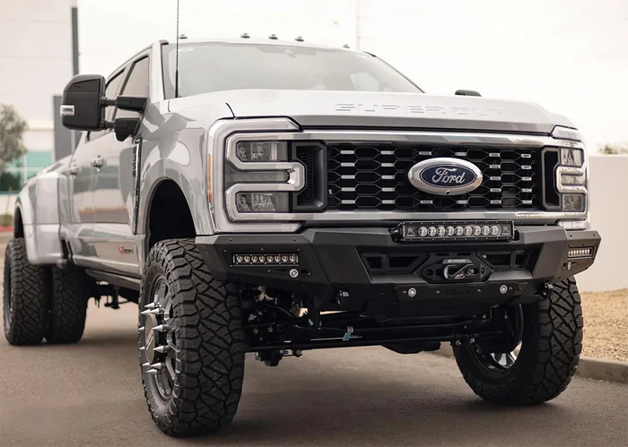 Addictive Desert Designs Phantom Winch Front Bumper: 23-25 Super Duty – F810335070103